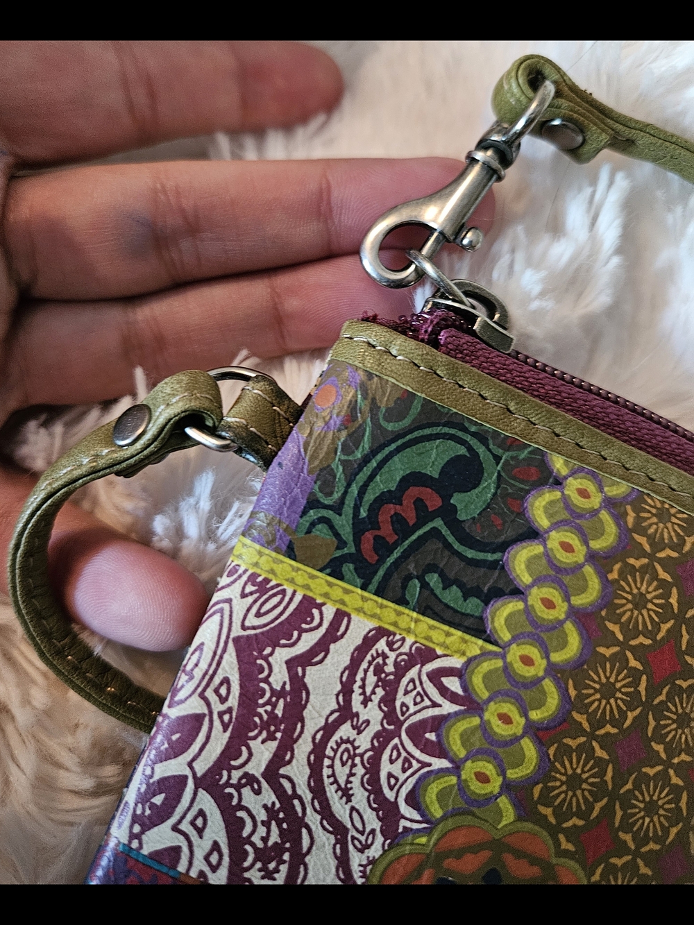 Fossil✨️Patchwork Wristlet Wallet - Vintage - Picture 10 of 10